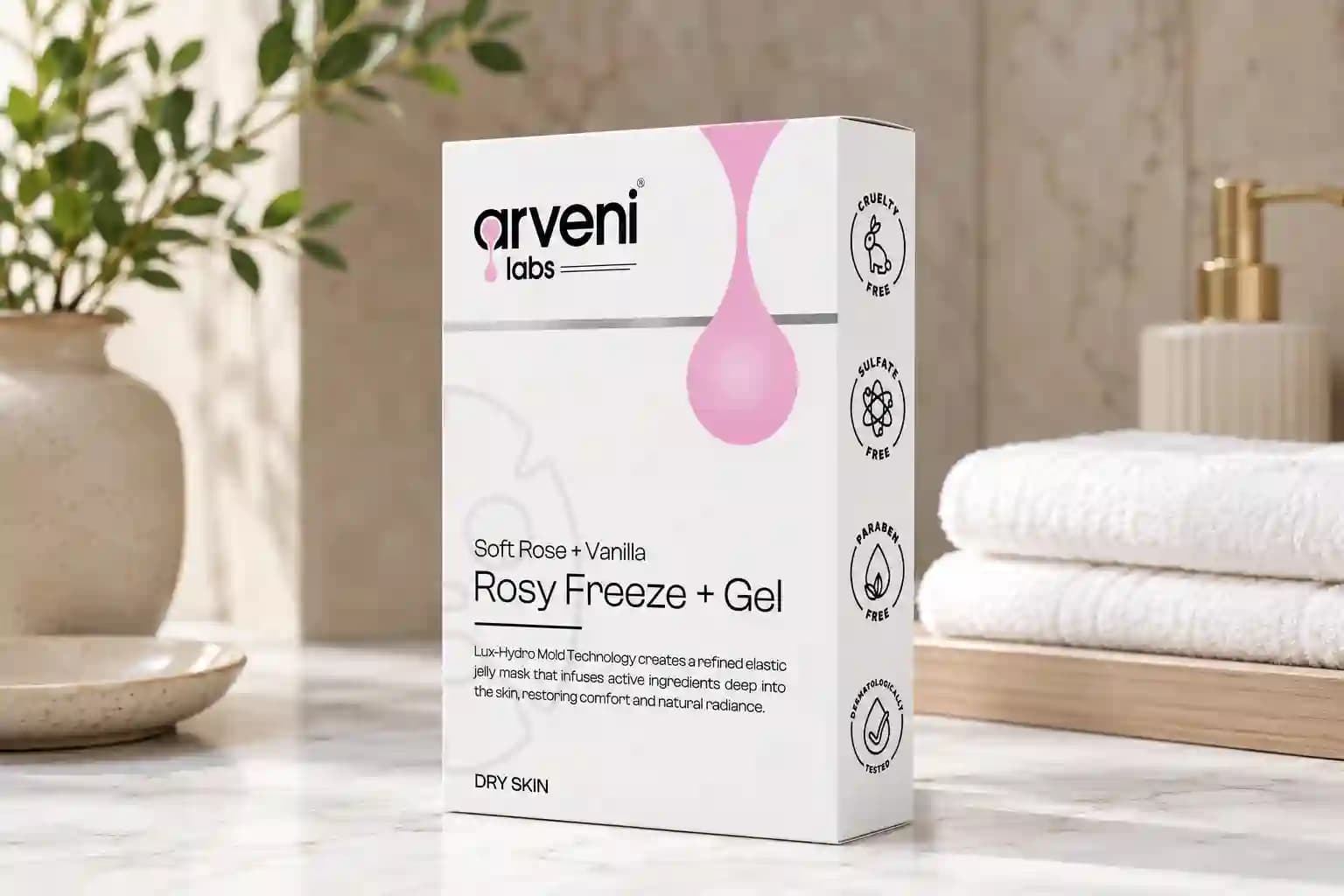 ARVENI LABS Mold Mask Rozy Freeze+Gel