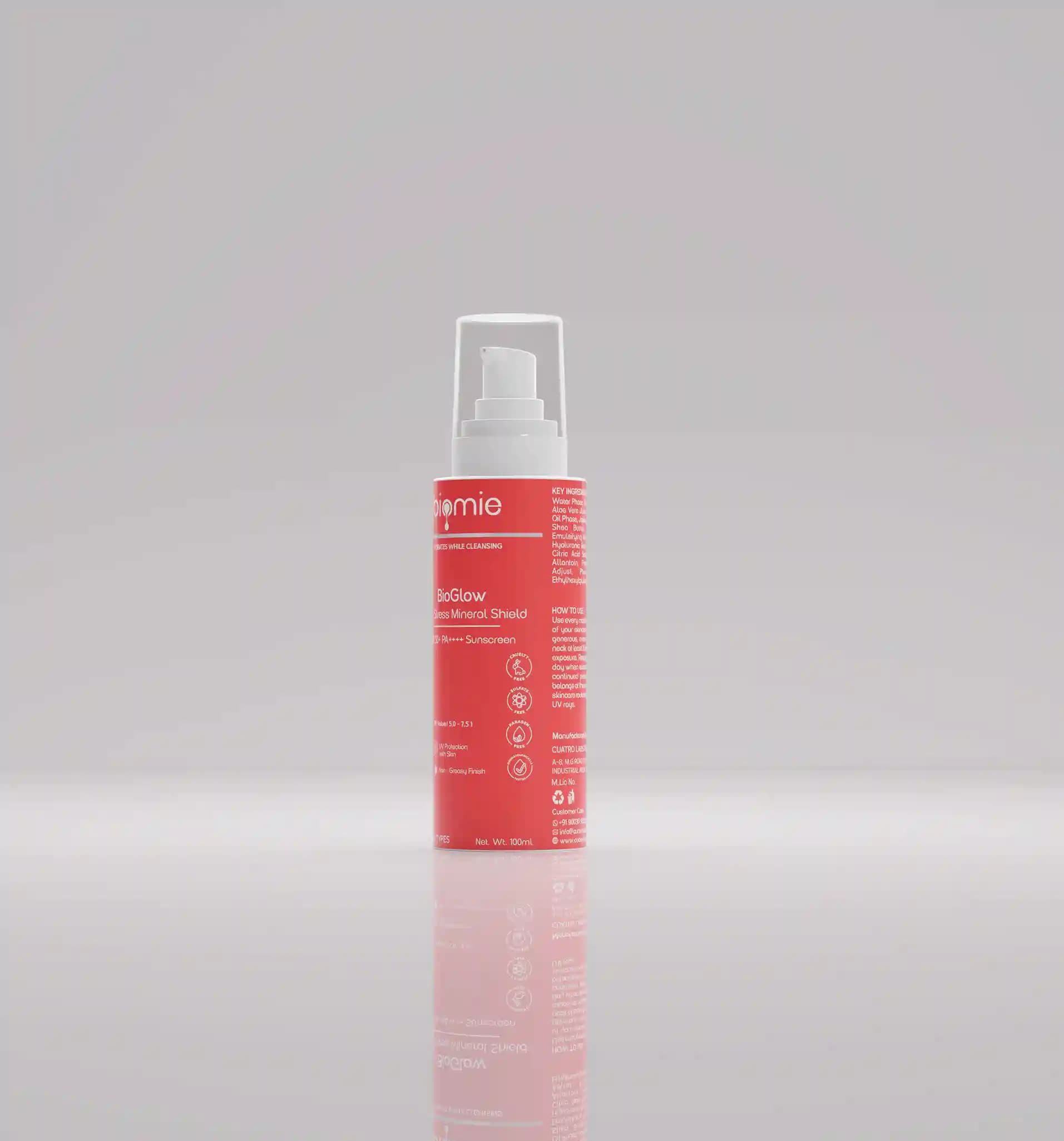 BioGlow No-stress mineral sheild SPF 50+ PA++++ Sunscreen